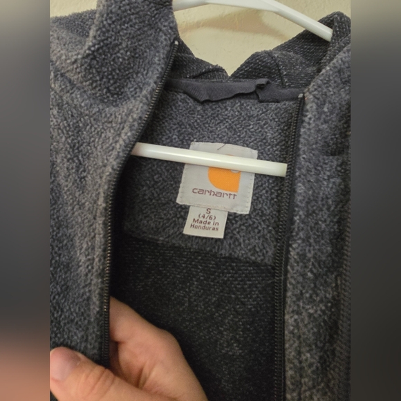 Carhartt Charcoal/ Navy Kentwood Full-Zip Jacket Fleece - Picture 2 of 5